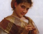 威廉阿道夫布格罗 - Jeune fille au crochet, Young girl crocheting.